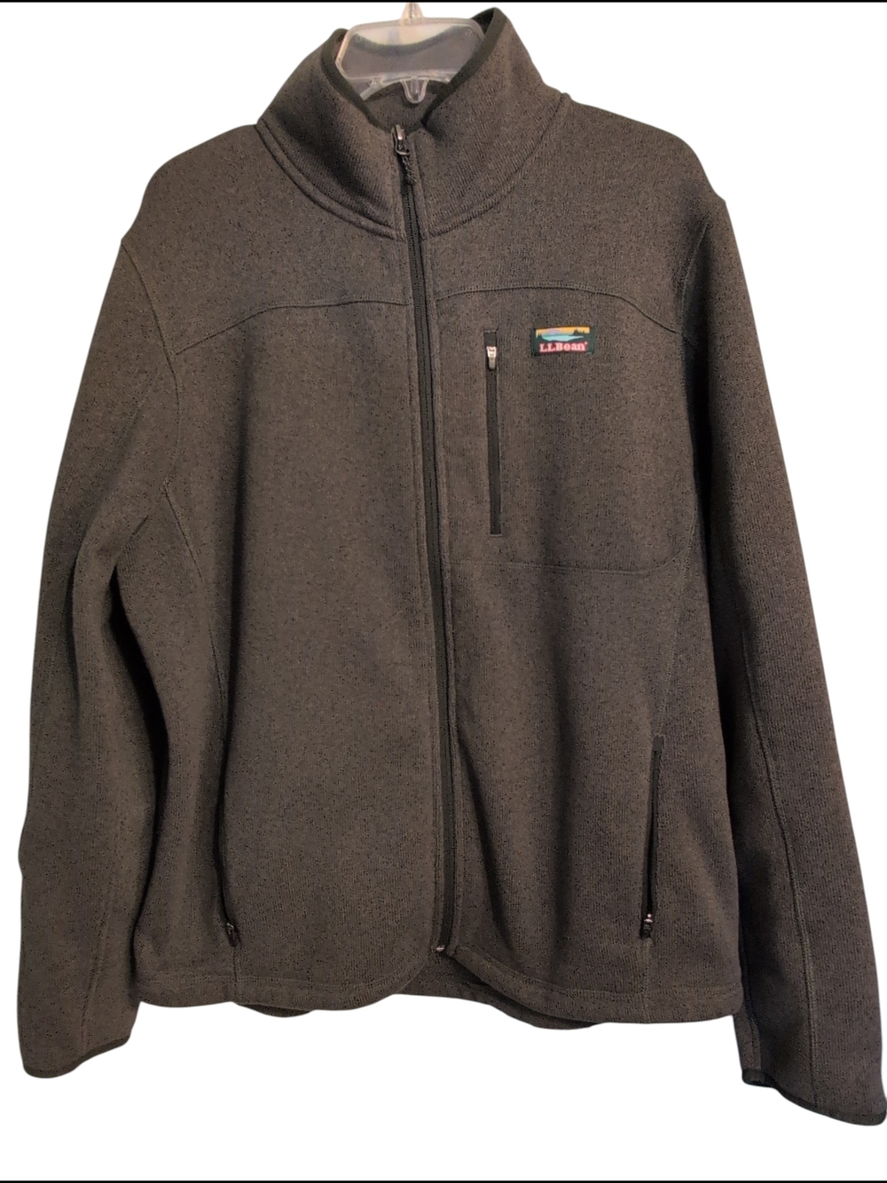 L.L.Bean Full-Zip Fleece Jacket Preloved Travel Casual Warm Large